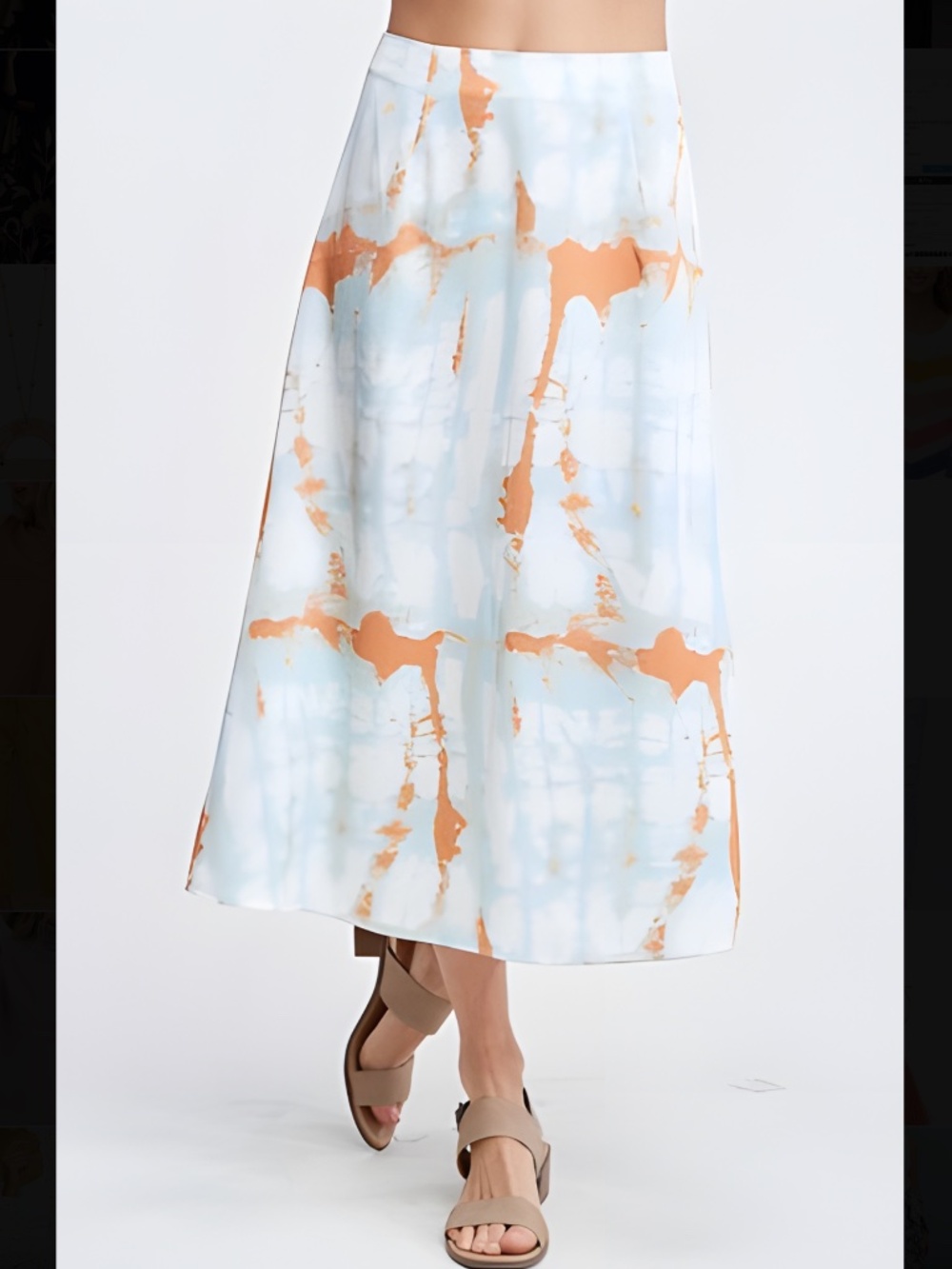 Papermoon Tie Dye Midi Skirt
